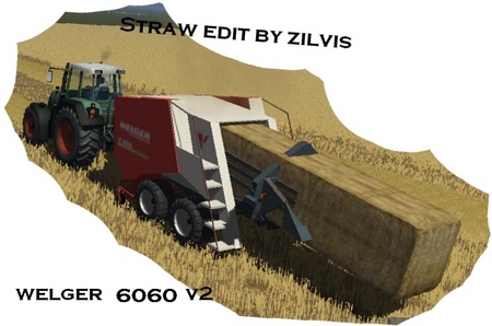 Welger D6060 (Straw, oat, maizev2 compatible) By Zilvis